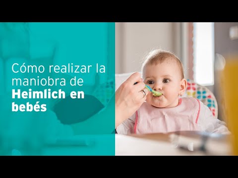 Video: Cómo realizar la maniobra de Heimlich en un bebé: 8 pasos
