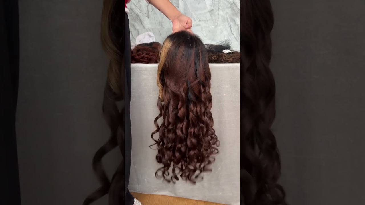 Loose wave mixed color wig