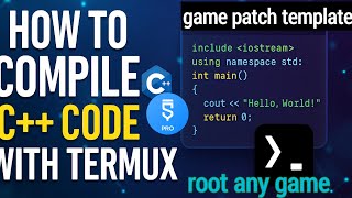 Sketchware Termux How To Compile C Inject Game Mods Panel Scarch Repless Code