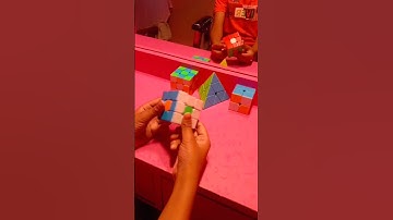 dot pattern making in just 4 moves#Rubickscube