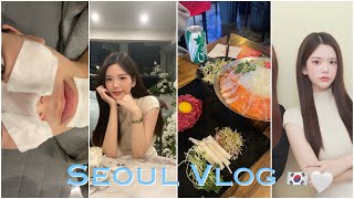 GW4泊5日ソウル旅行✈️🩶狎鴎亭カフェ🫖韓国皮膚科/おすすめマツパ👀✨わんちゃん達とテラスカフェ🐶大好きなサーモンとユッケ💛#브이로그 #vlog #渡韓 #여행 #肌管理 #일본인