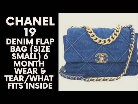 Chanel Blue Denim 19 Medium Flap Bag Gold Hardware, 2019 Available