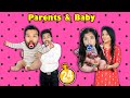 Living Like Parents And Baby For 24 Hours | Hungry Birds