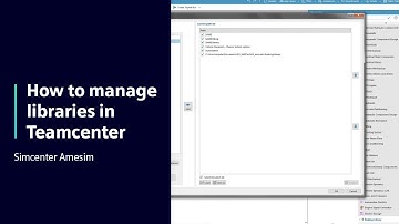 HOW TO Manage Simcenter Amesim libraries in Teamcenter | Tutorial #HowToSimcenterSystems