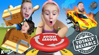 DON'T Touch that Rocket League BUTTON!! (Totally Reliable Delivery Service #2) K-CITY GAMING