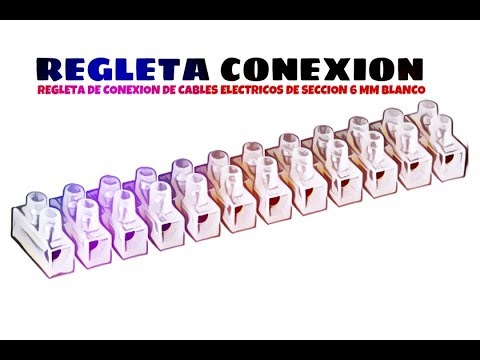 Video de Regleta de conexion de cables electricos de seccion 6 mm Blanco 5A