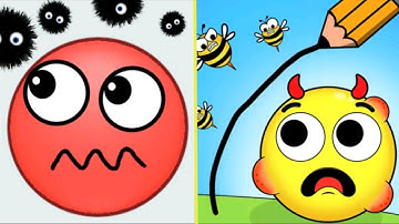 Hide Ball - save the doge ✏️Draw to smash logic puzzle 🧩 2048 gameplay part 01