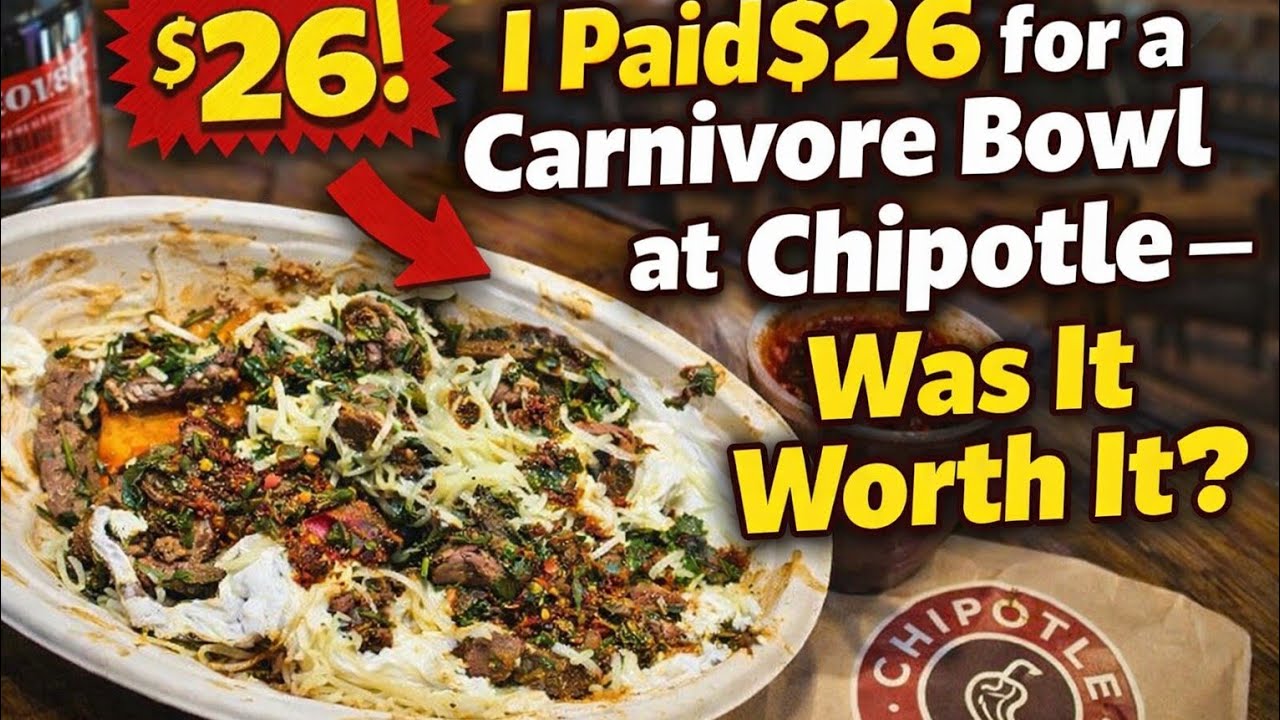 “I Paid $26 for a Carnivore Bowl at Chipotle — Was It Worth It?”