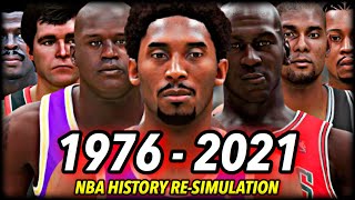 I Reset The NBA To 1976 \& Re-Simulated ALL OF NBA HISTORY | CHAPTER 3: The Kobe Era