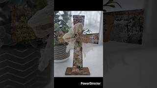 Create a beautiful Easter cross with budget-friendly supplies! ✝️✨ #EasterCraft #DIY