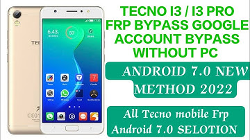 Tecno I3,I3 Pro Frp Unlock Without Pc Google Account | Tecno in3 Frp Bypass |  tecno i3 frp bypass