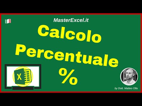 Video: La percentuale in Excel?
