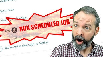 How to launch a scheduled job from a flow in #servicenow