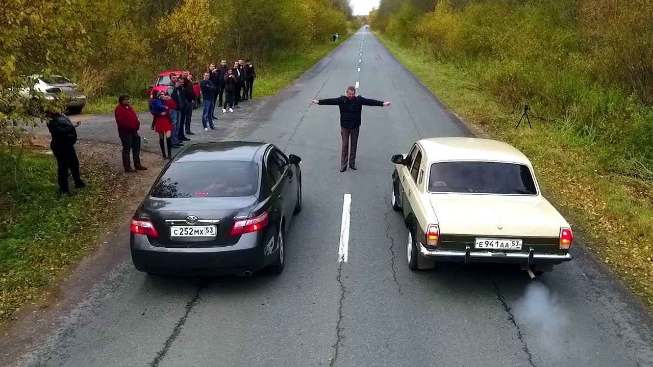 ГАЗ 24 против БМВ