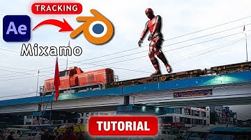 Import After Effects Tracking Data into Blender || Mixamo Rigging | Blender Tutorial | No Plugin
