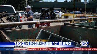 Recycling law changing in Oregon