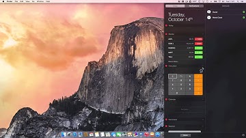 Notification Center Today View - OS X Yosemite Starter Guide