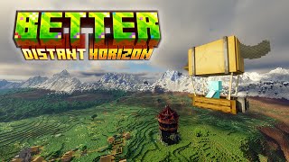 A Few Minecraft Mods To Enjoy Distant Horizon (Infinite Render Distance)