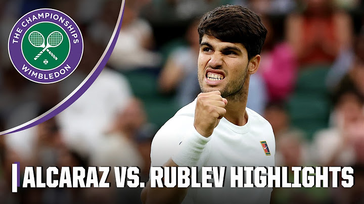 No. 2 Carlos Alcaraz vs. No. 14 Andrey Rublev FULL HIGHLIGHTS | 2025 Wimbledon