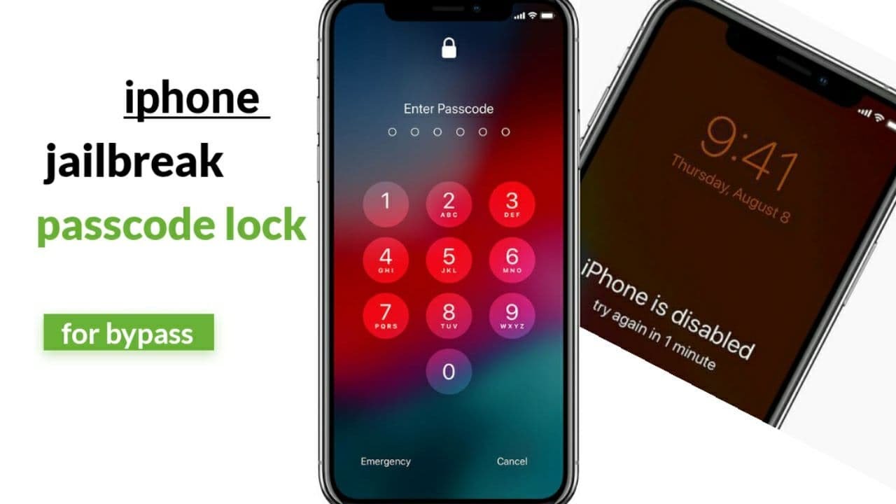 jailbreaking iphone 5s upto 6s plus lock or disabled phone for
