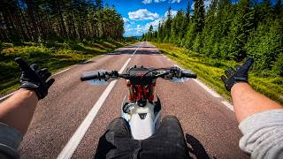Somewhere in Sweden on a Supermoto