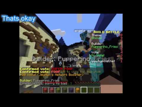 Minecraft Hy pixel server bulid battle #1 100 sub special!!! - YouTube