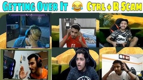 Ctrl+R scam with Youtuber ft. Scout, Mavi, Jonathan, Regaltos, K18, Snax Getting Over It Reaction