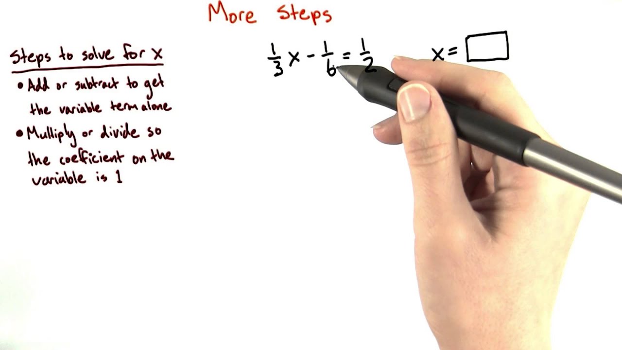 More steps - Intro Algebra Review - YouTube