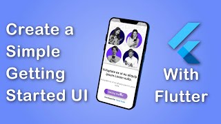 Create a simple Getting Started UI with Flutter in Hindi |  By Saral Code