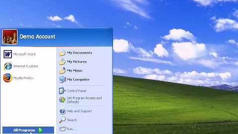 Introduction To Windows XP - How To Add Shortcuts To Your Windows Launch Bar