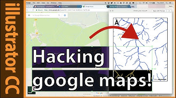 Extracting stream data from google maps with illustrator and photoshop CC