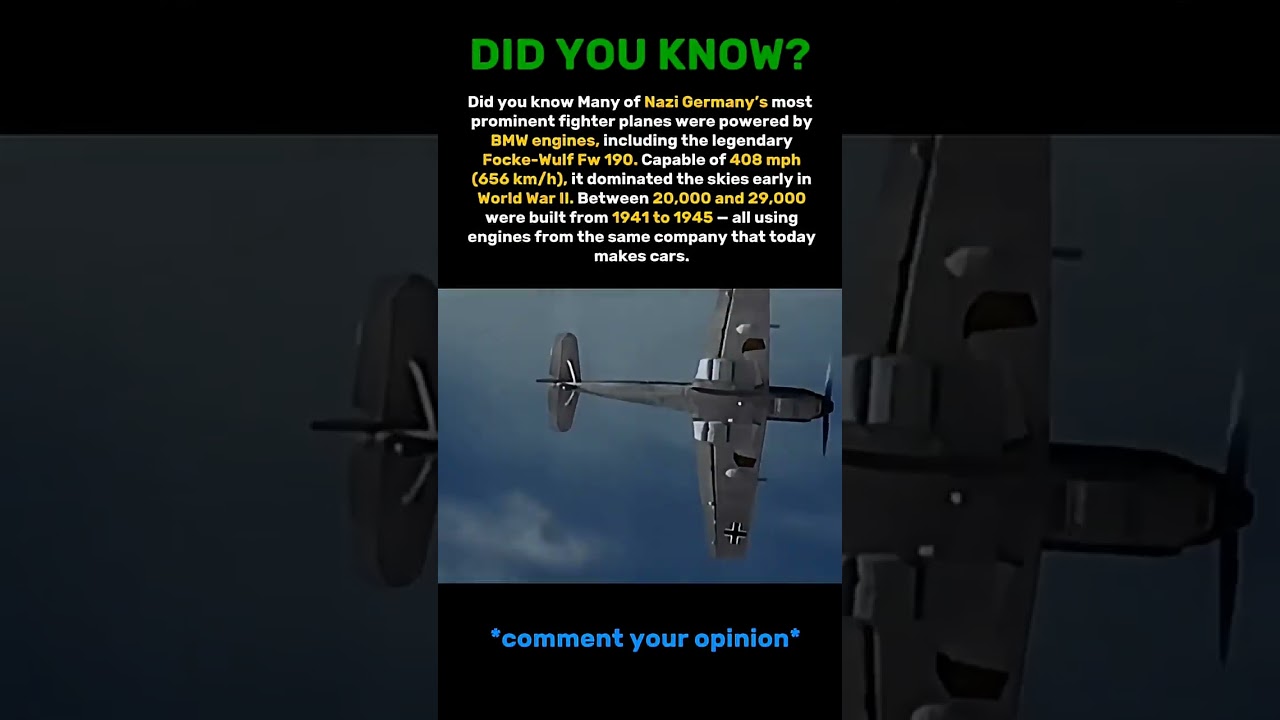 BMW powered Nazi Germany’s fighter planes during WW2 