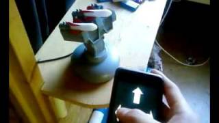 Controlling my USB Missile launcher using my iPod Touch (By WiFi)
