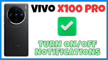 Vivo X100 Pro Enable Disable Notification || How to turn on/off notifications