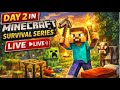 Minecraft PE Survival Series Day 2 LIVE 🔥 | Road to 100 Subs