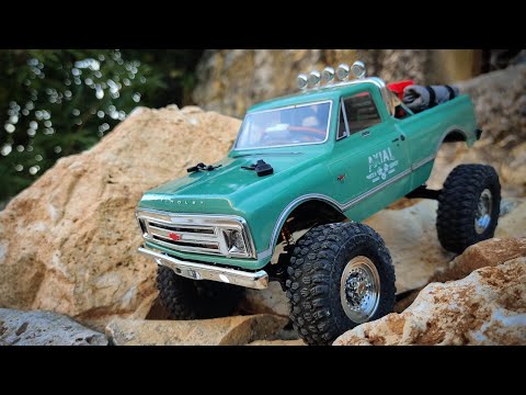 Axial SCX24 Chevrolet C10 cheap portal axle (BDX RC) first test Rock Crawling