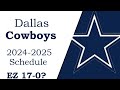 Cowboys 2024-2025 NFL schedule! (all opponents for next season)