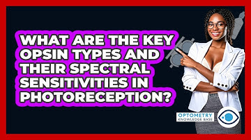 What Are The Key Opsin Types And Their Spectral Sensitivities In Photoreception?
