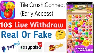 Tile Crush Connect Game Withdrawal Proof |Tile Crush App Real Or Fake |Se Paise Kaise Nikale |Review screenshot 4