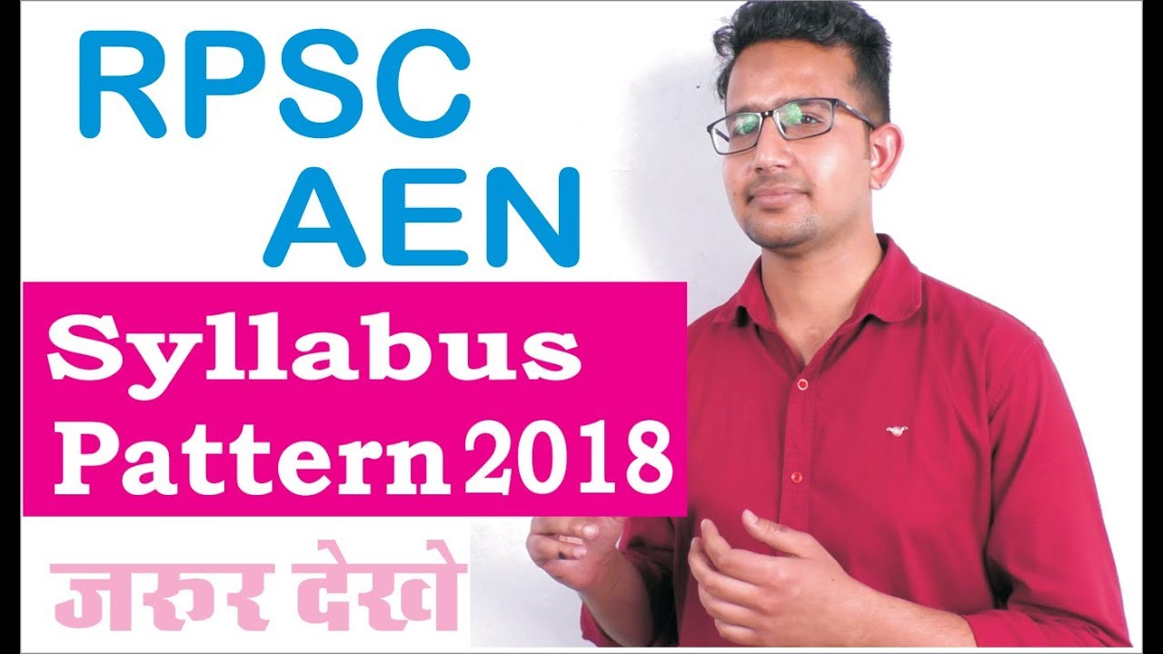 rpsc-aen-vacancy-2018-syllabus-eligibility-youtube