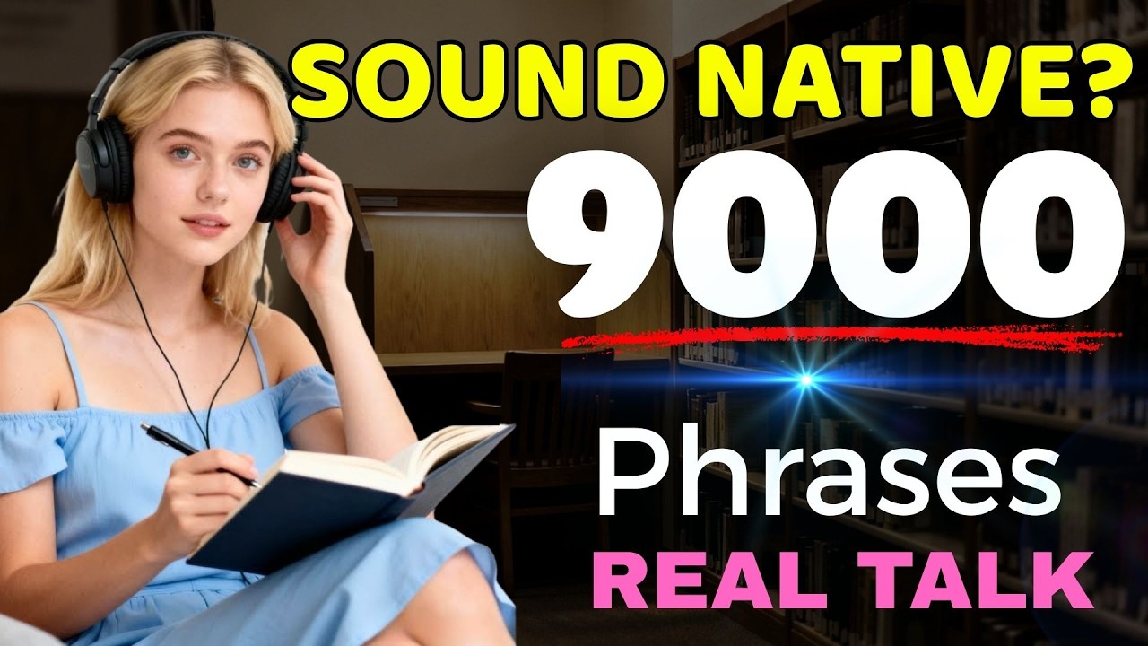 Sound Like a Native | 9,000 Real-Life English Phrases (4 Hours)