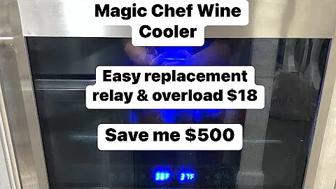How to fix Magic Chef wine cooler not cold. Easy fix $18