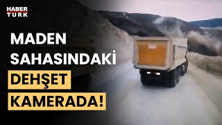 Erzincandaki Maden Faciasının Yeni Görüntüleri Toprak Altında Kalmaktan Son Anda Kurtuldular