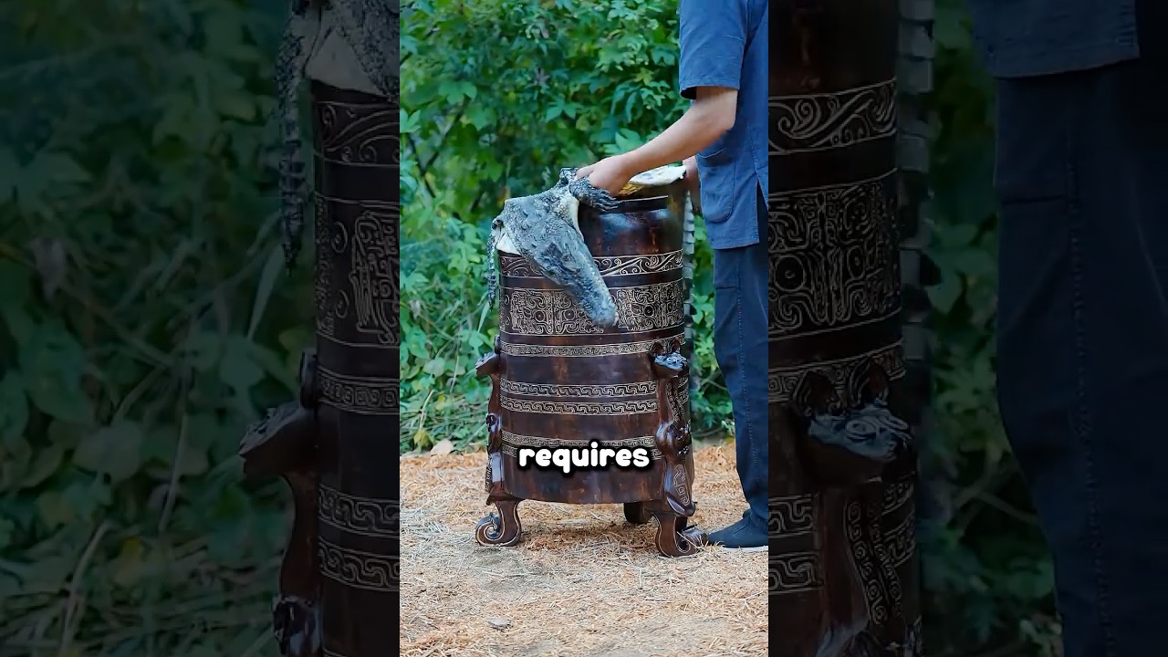 Turning An Alligator Hide Into A $10,000 Drum 🤯