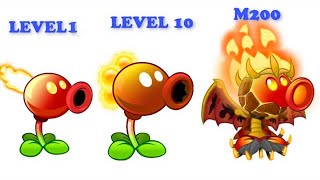 Every PEASHOOTER Level 1 vs Max Level vs Level 999 - PvZ 2 Discovery Plant vs Plant