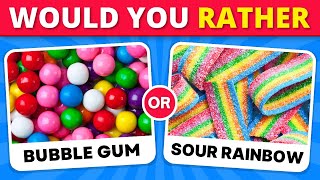 Would You Rather...? Sweet VS Sour JUNK FOOD Edition🍓🍕 Quiz Game