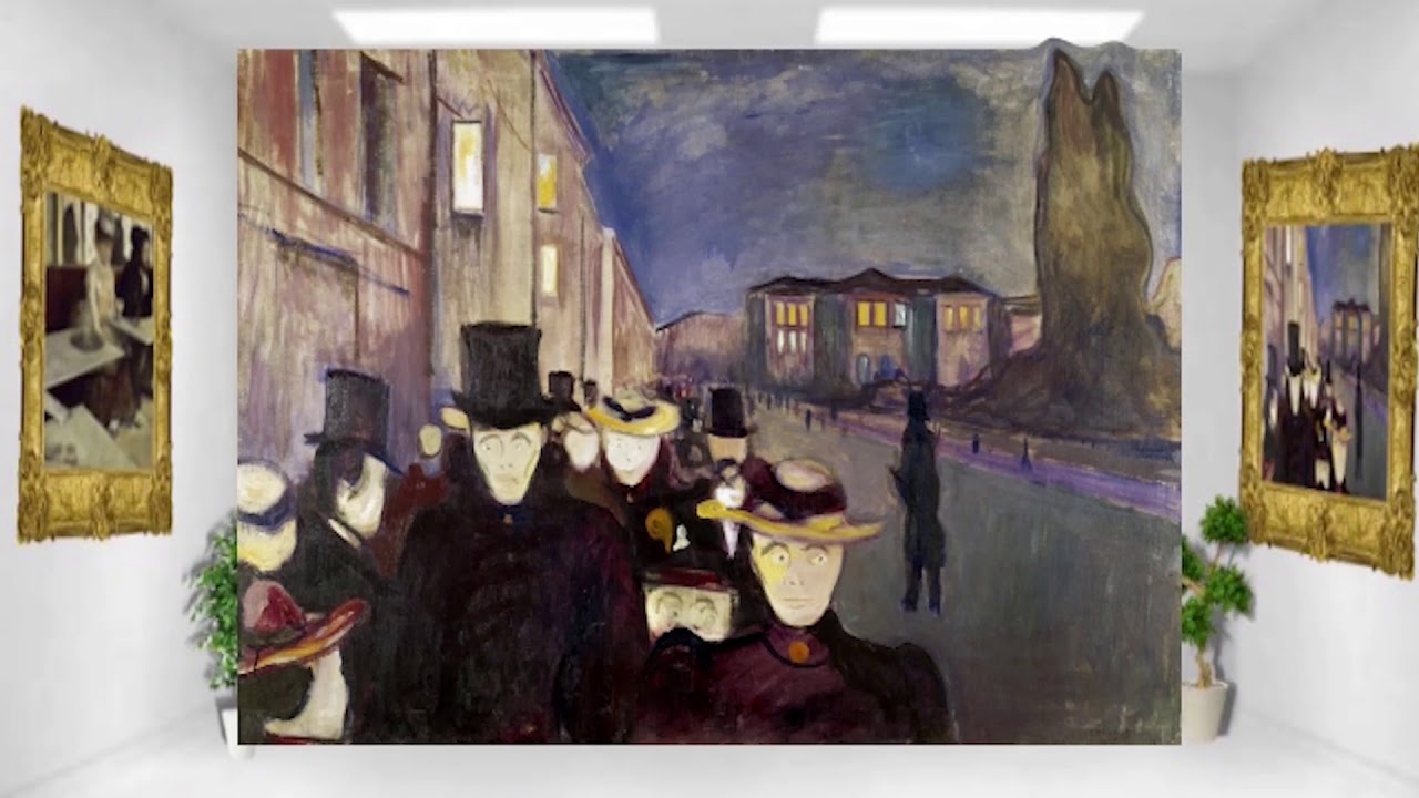 PASSEGGIATA SUL CORSO KARL JOHANN DI MUNCH - YouTube