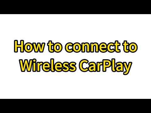 How to connect Apple CarPlay wirelessly to BMW Cars-Linux touchscreen Roadtop Guide