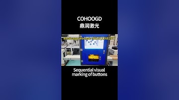 Marking Buttons by CO2 Marking Machine, co2 laser marking machine on button #lasermarkingmachine
