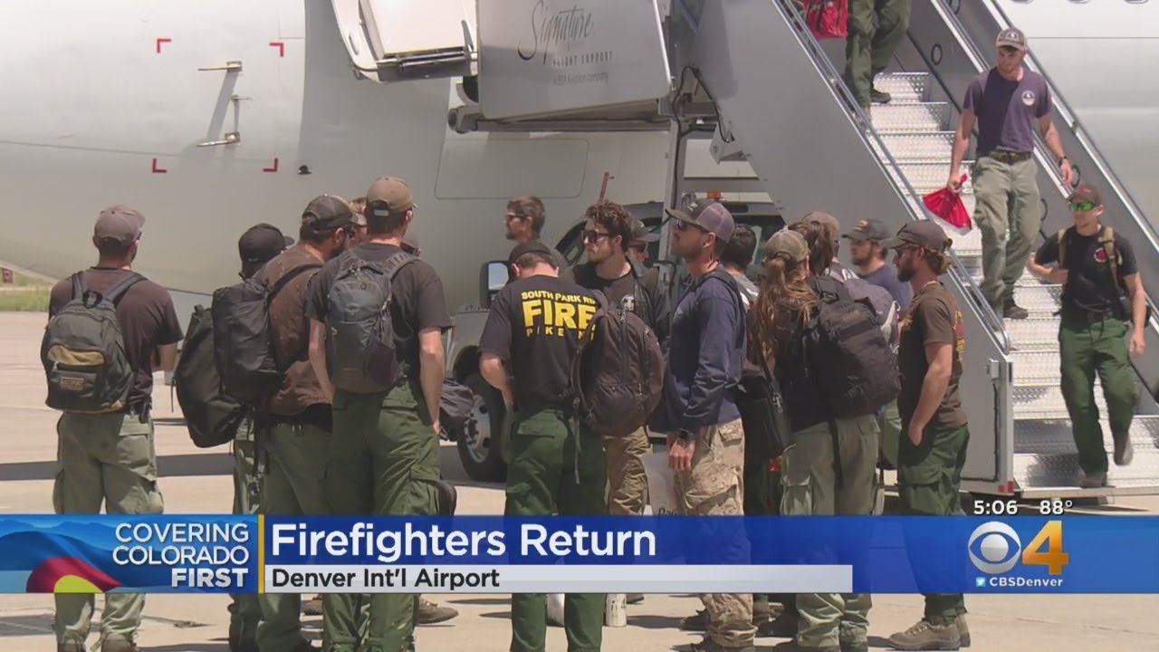 newspaper mockup Colorado 'Hot Shots' Return From Fighting Wildfire In Canada